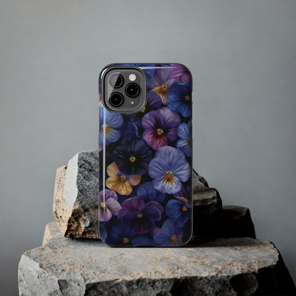 Pansy Flowers Tough iPhone Case - Ruppy's Creations