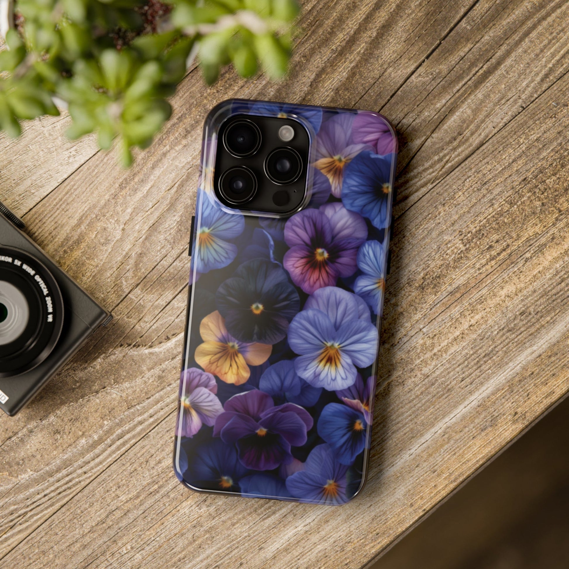 Pansy Flowers Tough iPhone Case - Ruppy's Creations