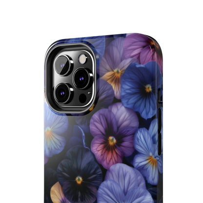 Pansy Flowers Tough iPhone Case - Ruppy's Creations