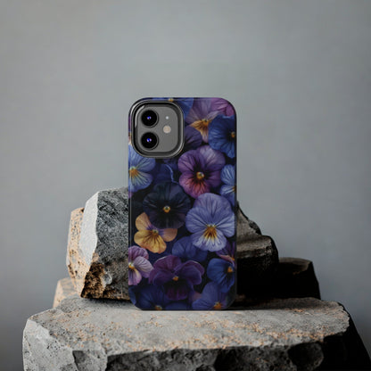 Pansy Flowers Tough iPhone Case - Ruppy's Creations