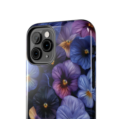 Pansy Flowers Tough iPhone Case - Ruppy's Creations