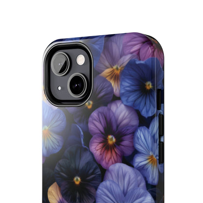 Pansy Flowers Tough iPhone Case - Ruppy's Creations