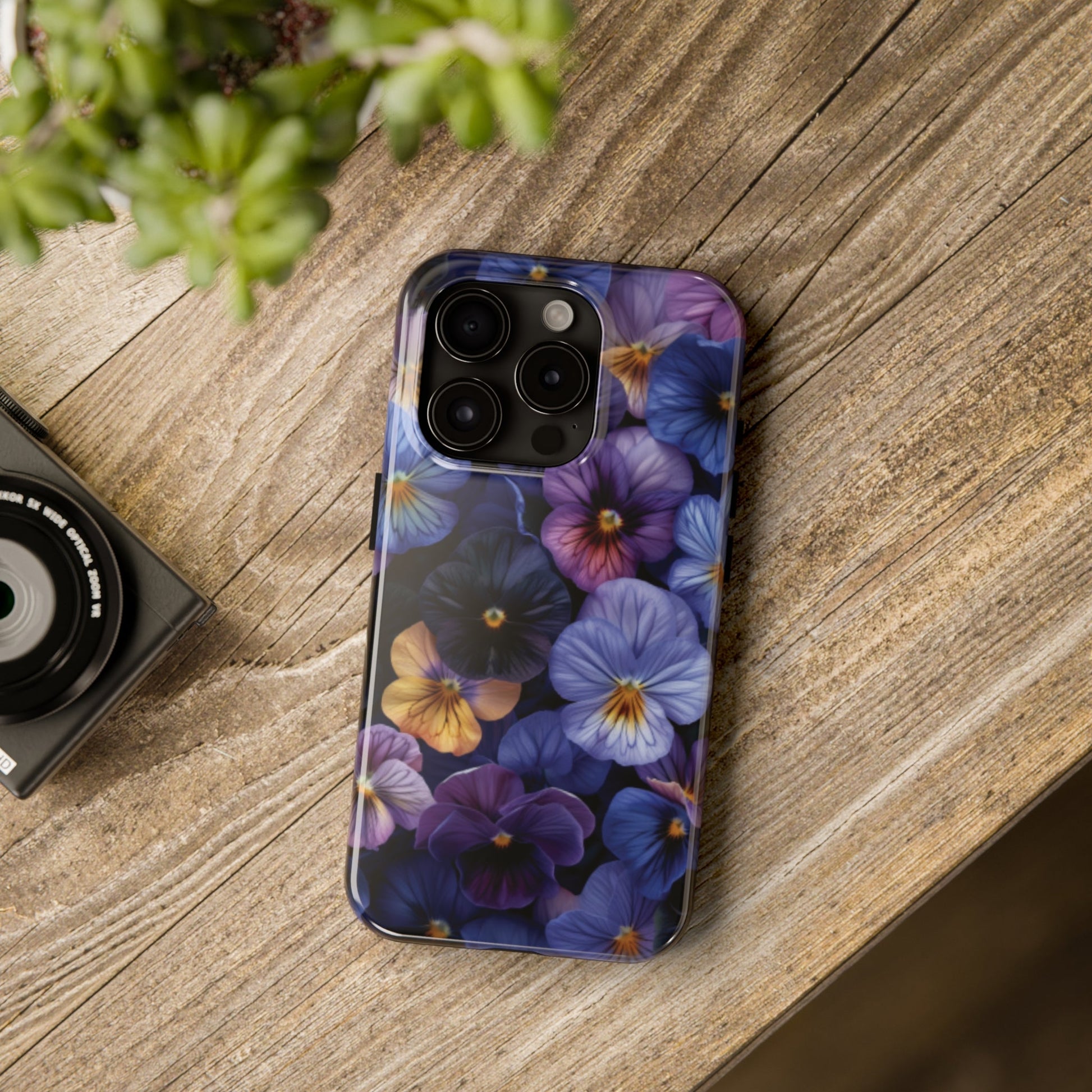 Pansy Flowers Tough iPhone Case - Ruppy's Creations