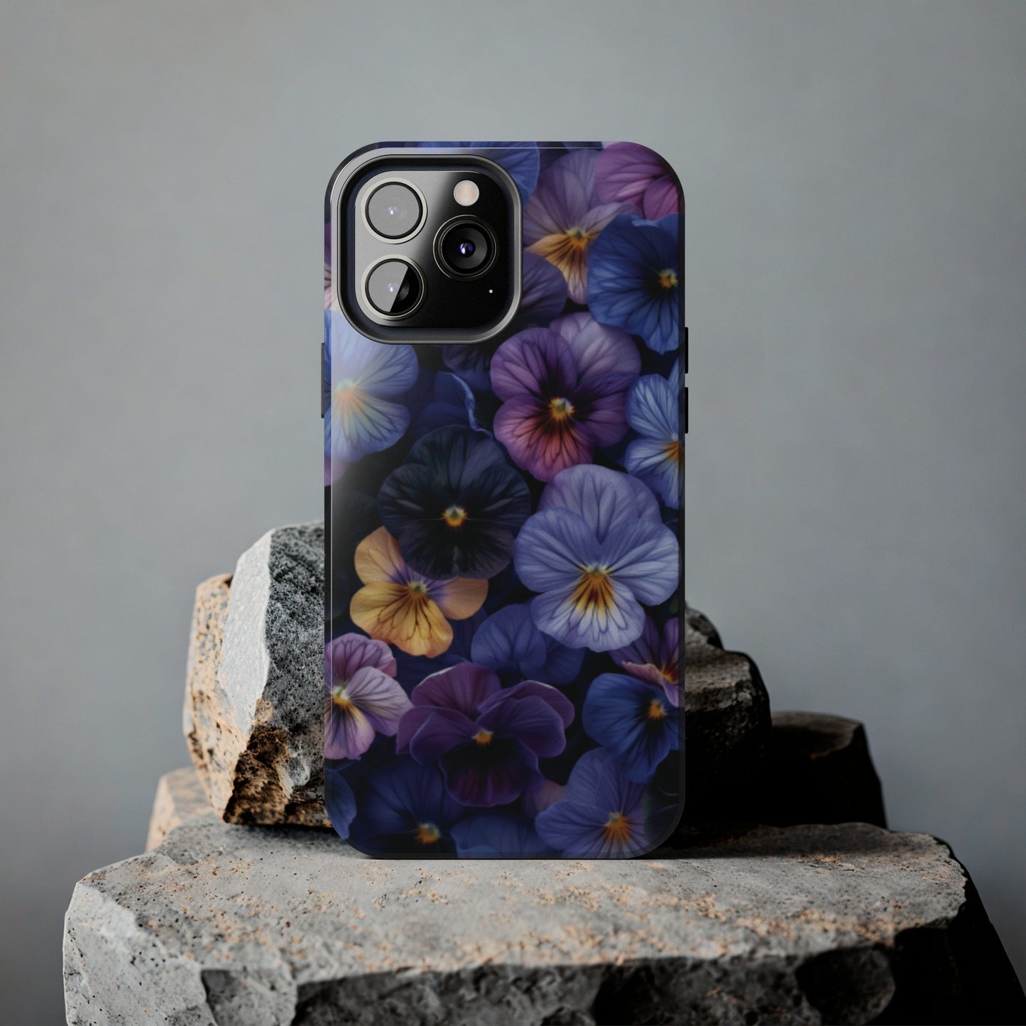 Pansy Flowers Tough iPhone Case - Ruppy's Creations