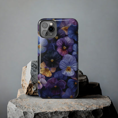 Pansy Flowers Tough iPhone Case - Ruppy's Creations