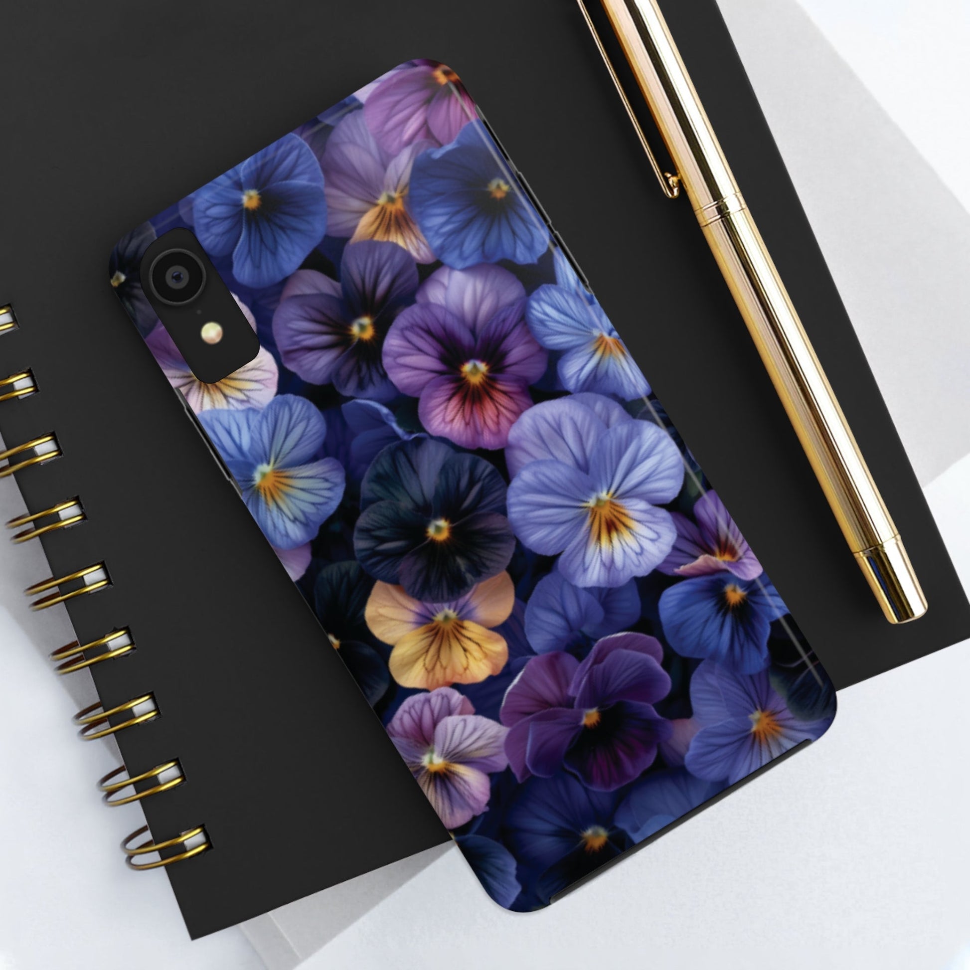 Pansy Flowers Tough iPhone Case - Ruppy's Creations