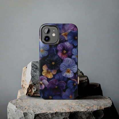 Pansy Flowers Tough iPhone Case - Ruppy's Creations