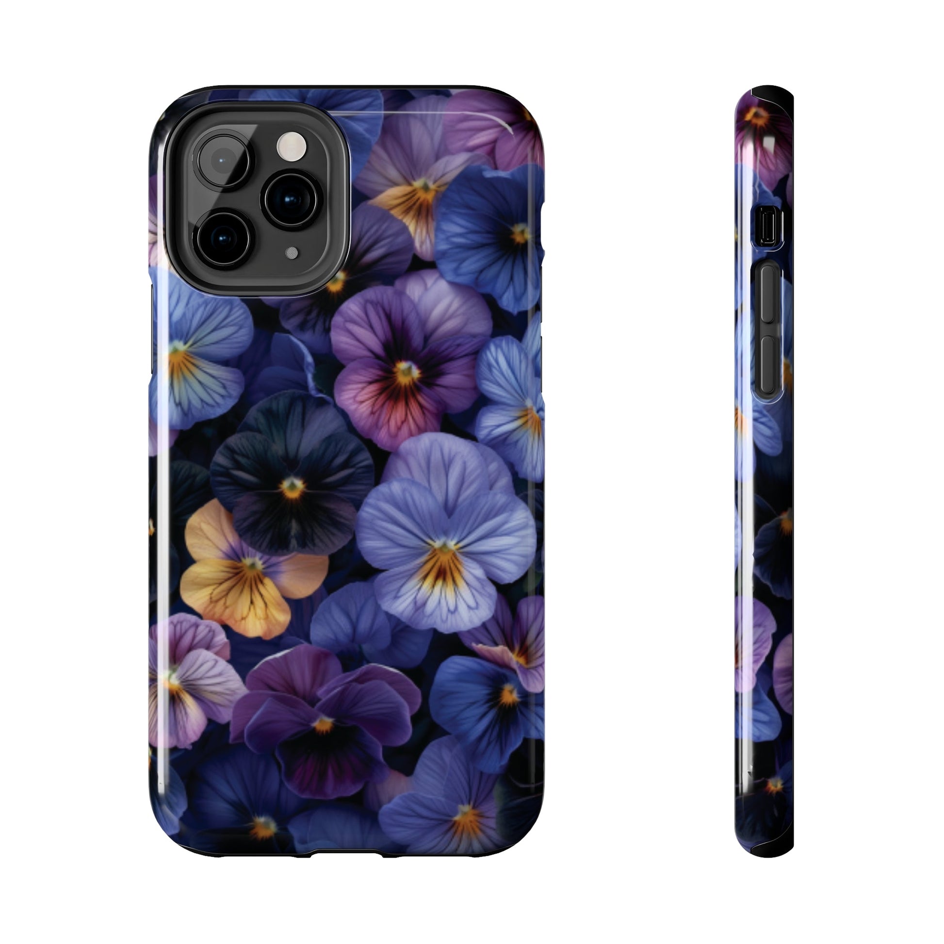 Pansy Flowers Tough iPhone Case - Ruppy's Creations