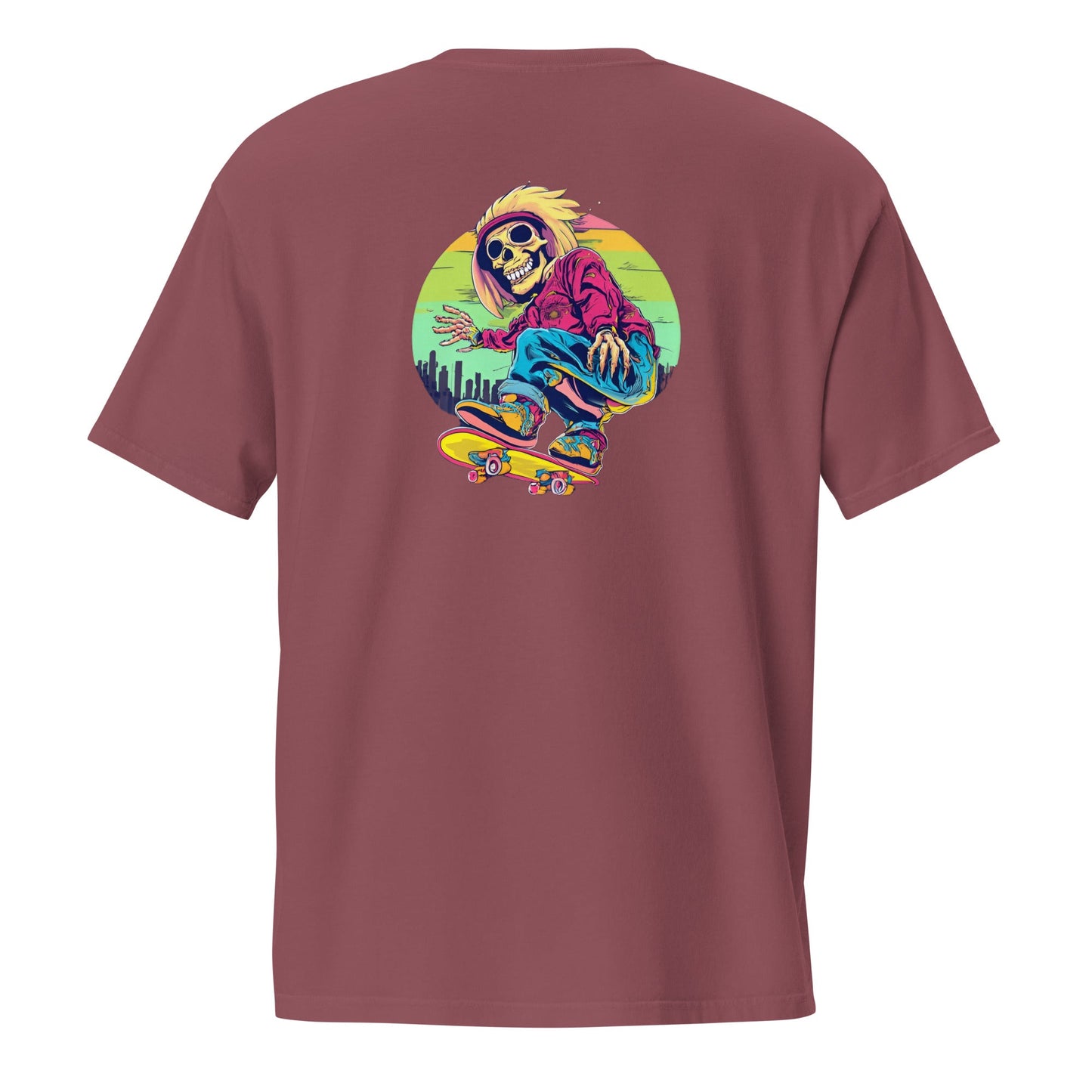 Skateboarding Skeleton Men's Pocket T-shirt - Ruppy's Creations