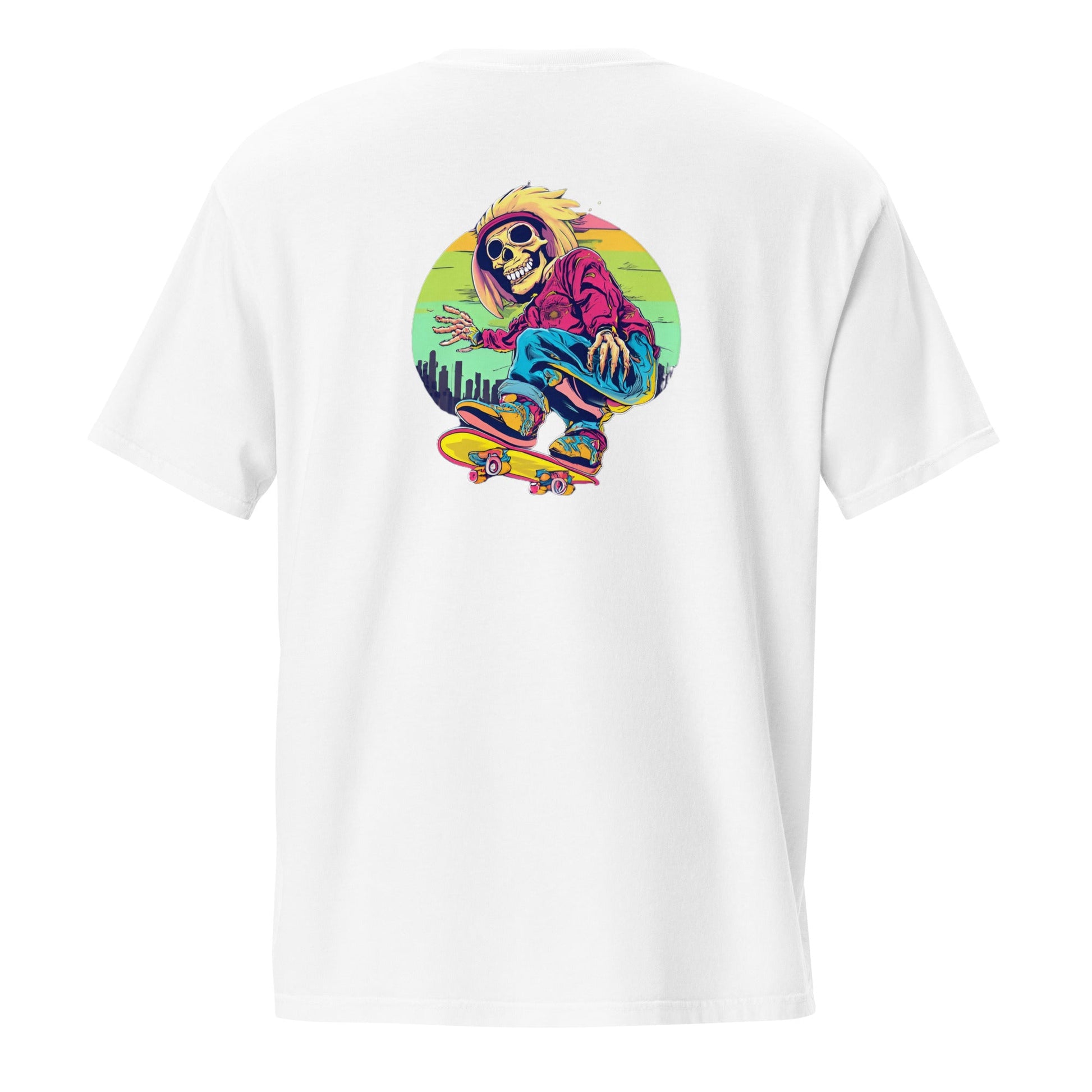 Skateboarding Skeleton Men's Pocket T-shirt - Ruppy's Creations