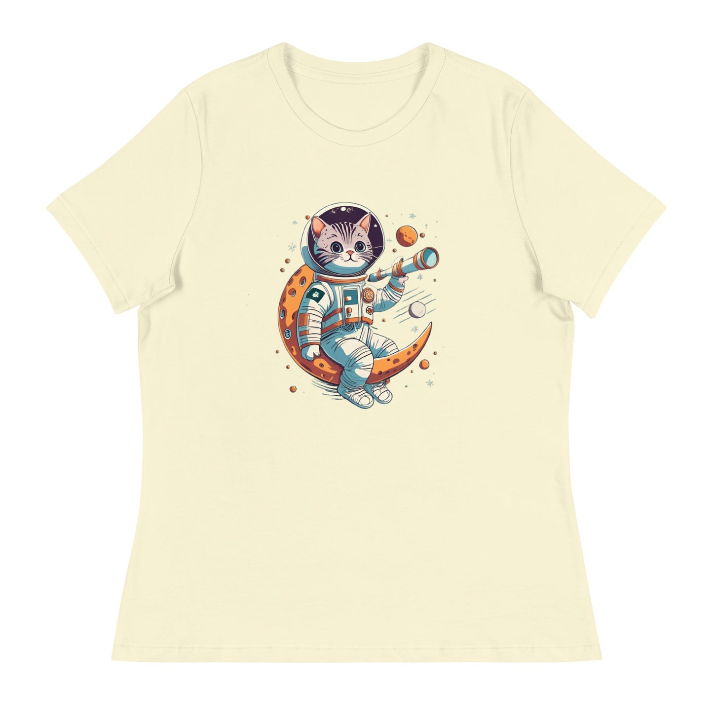 Space Cat Women's Relaxed T-Shirt - Ruppy's Creations