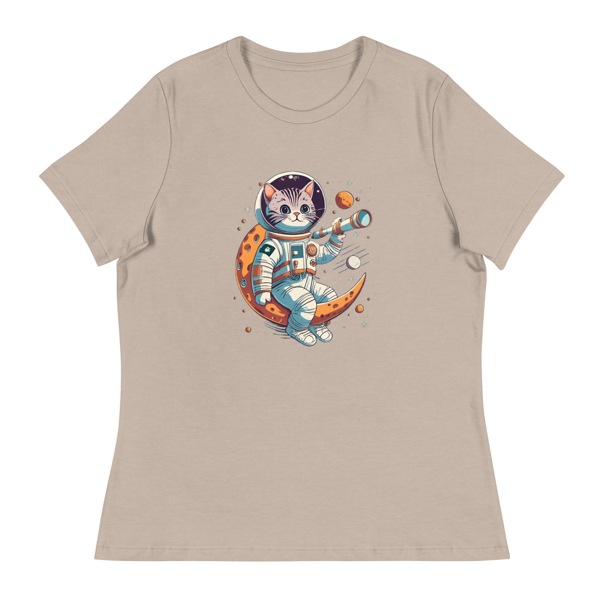 Space Cat Women's Relaxed T-Shirt - Ruppy's Creations