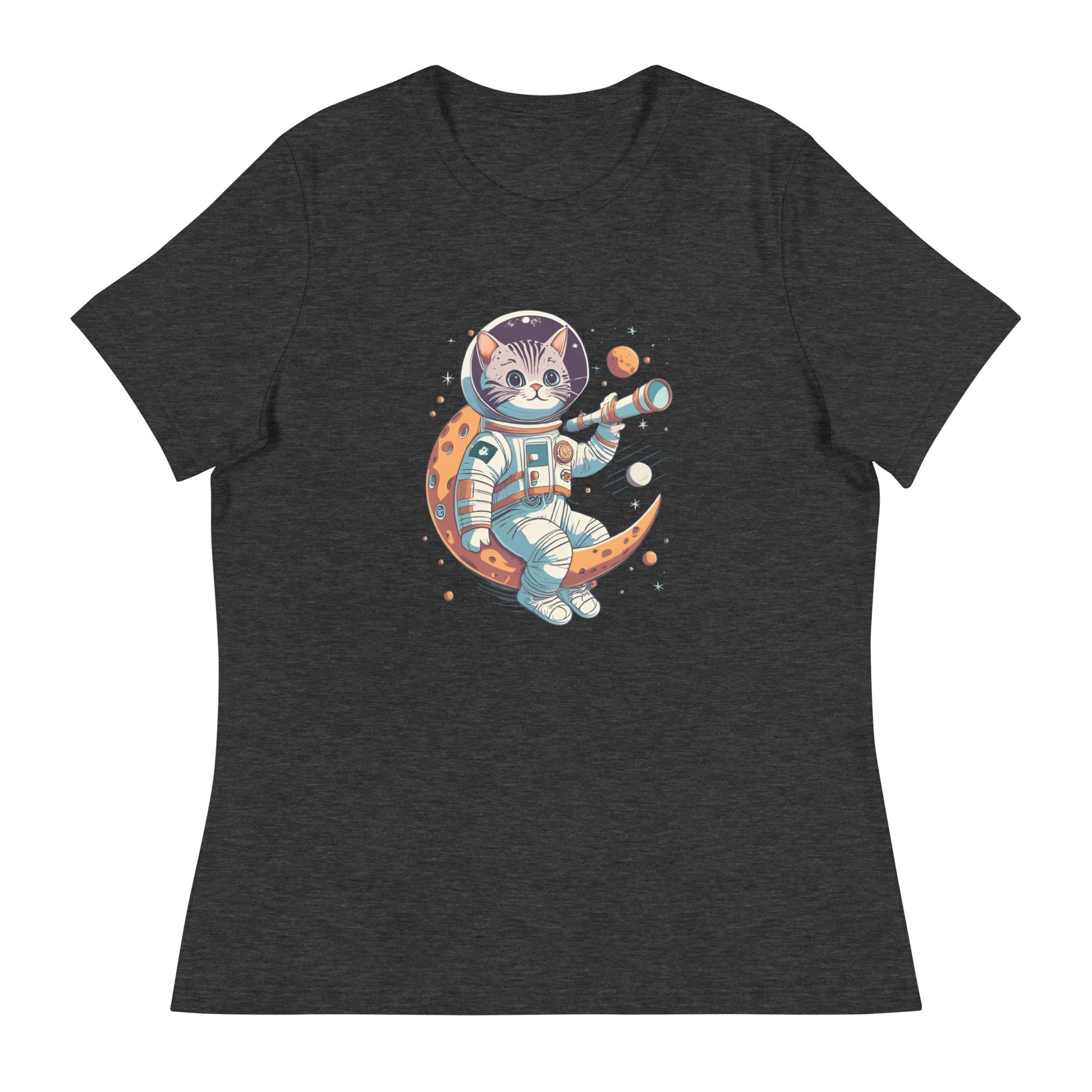 Space Cat Women's Relaxed T-Shirt - Ruppy's Creations