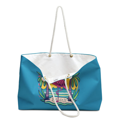 Sunsets & Flamingos Beach Bag/Weekender Bag - Ruppy's Creations