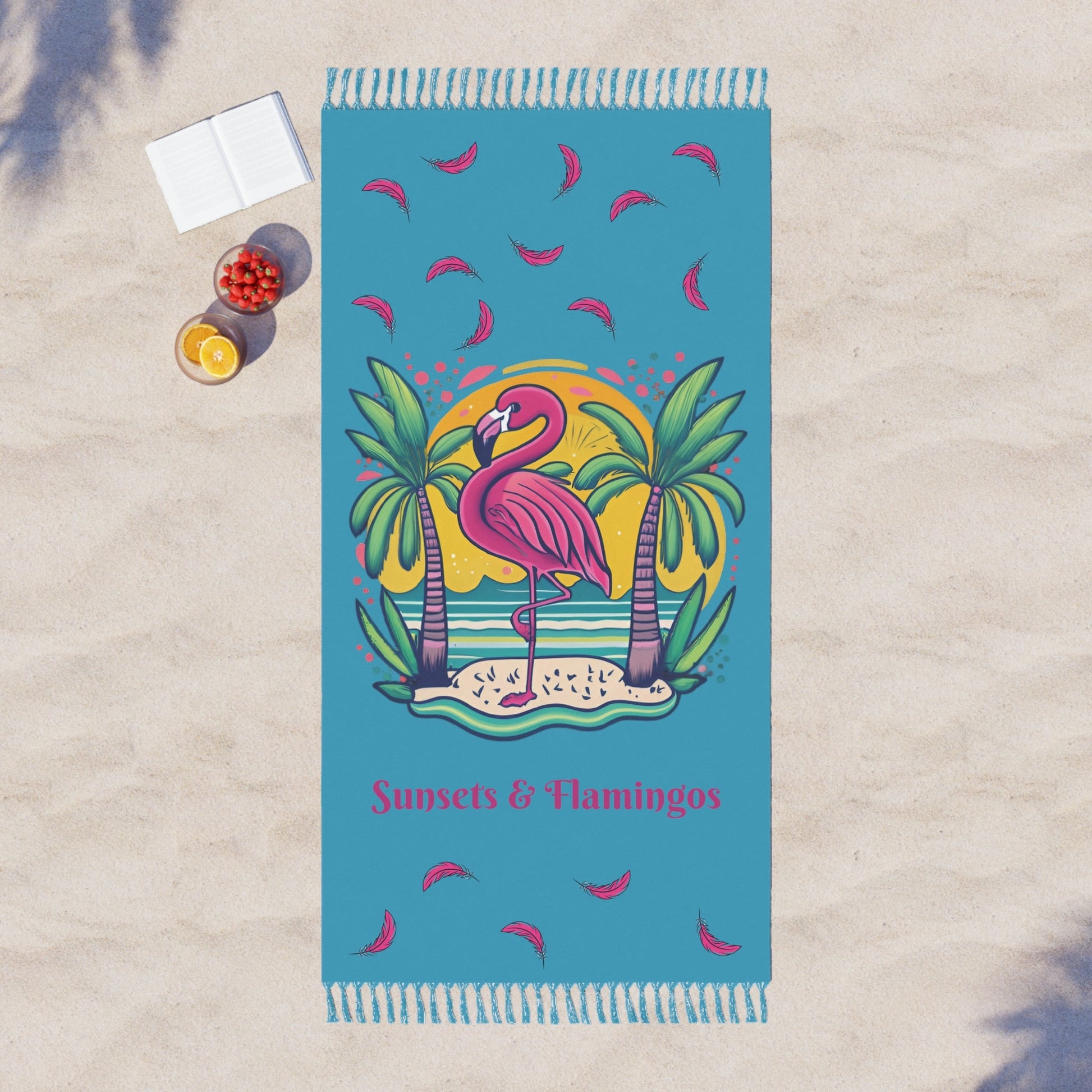 Sunsets & Flamingos Boho Beach Cloth - Ruppy's Creations