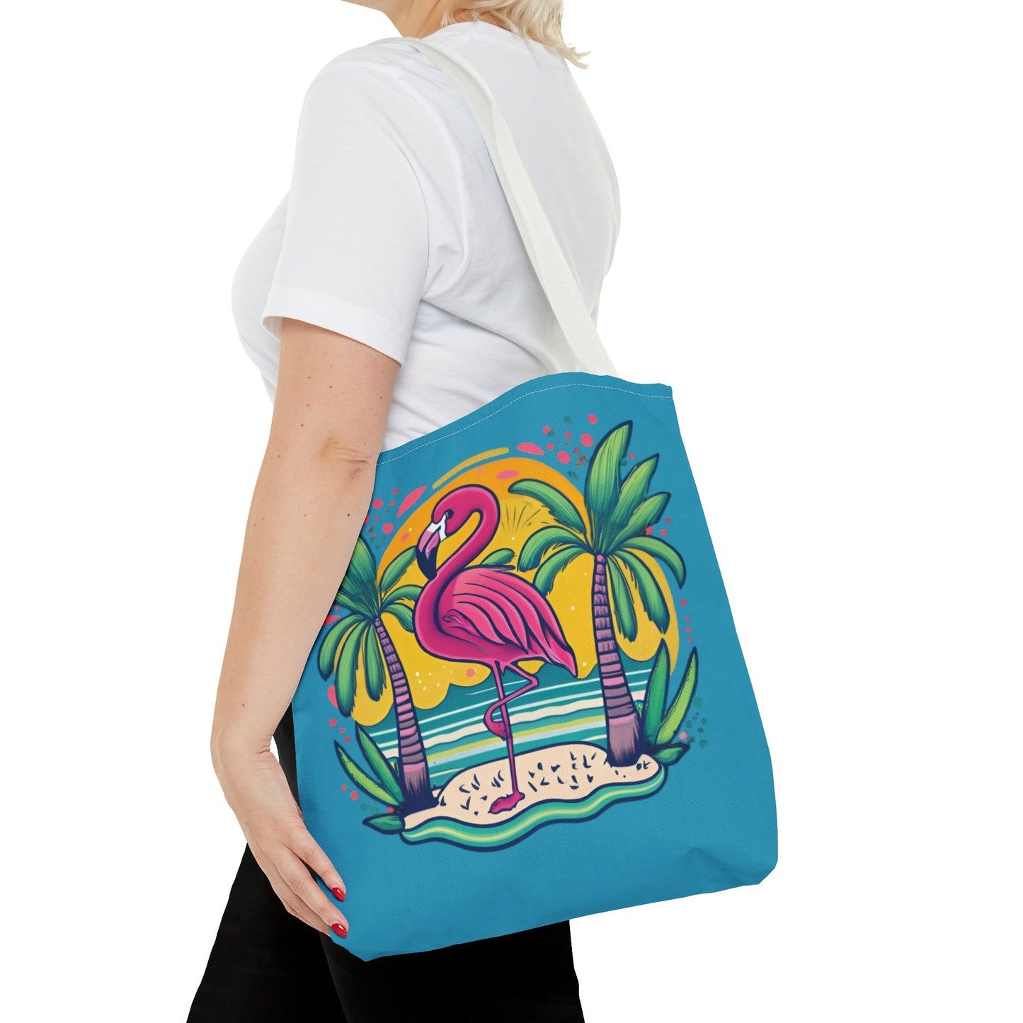 Sunsets & Flamingos Tote Bag - Ruppy's Creations