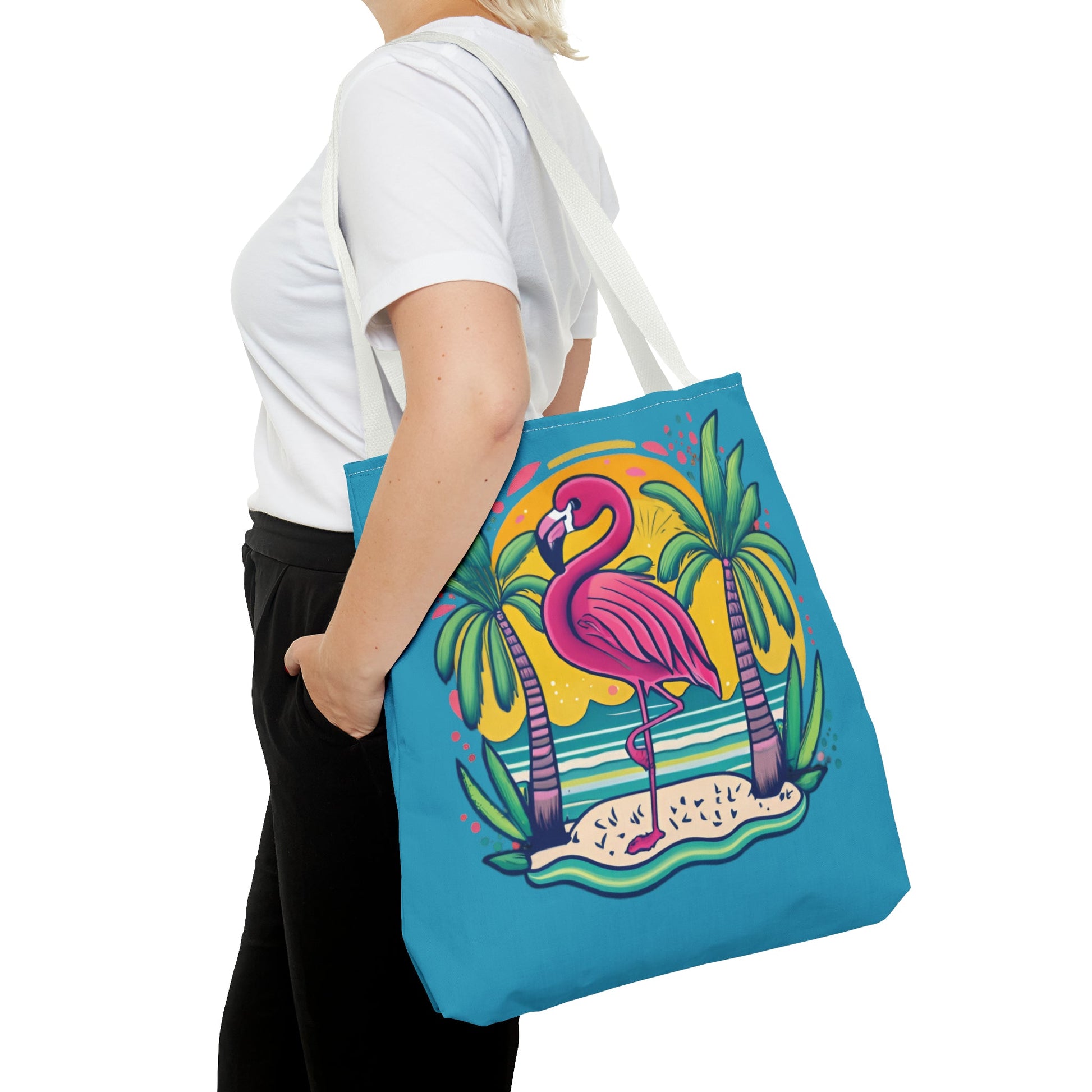 Sunsets & Flamingos Tote Bag - Ruppy's Creations