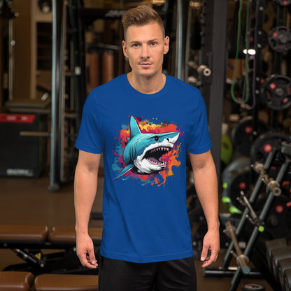 Men's Psychedelic Shark 100% Cotton T-shirt (sizes up to 4x) - Ruppy's Creations