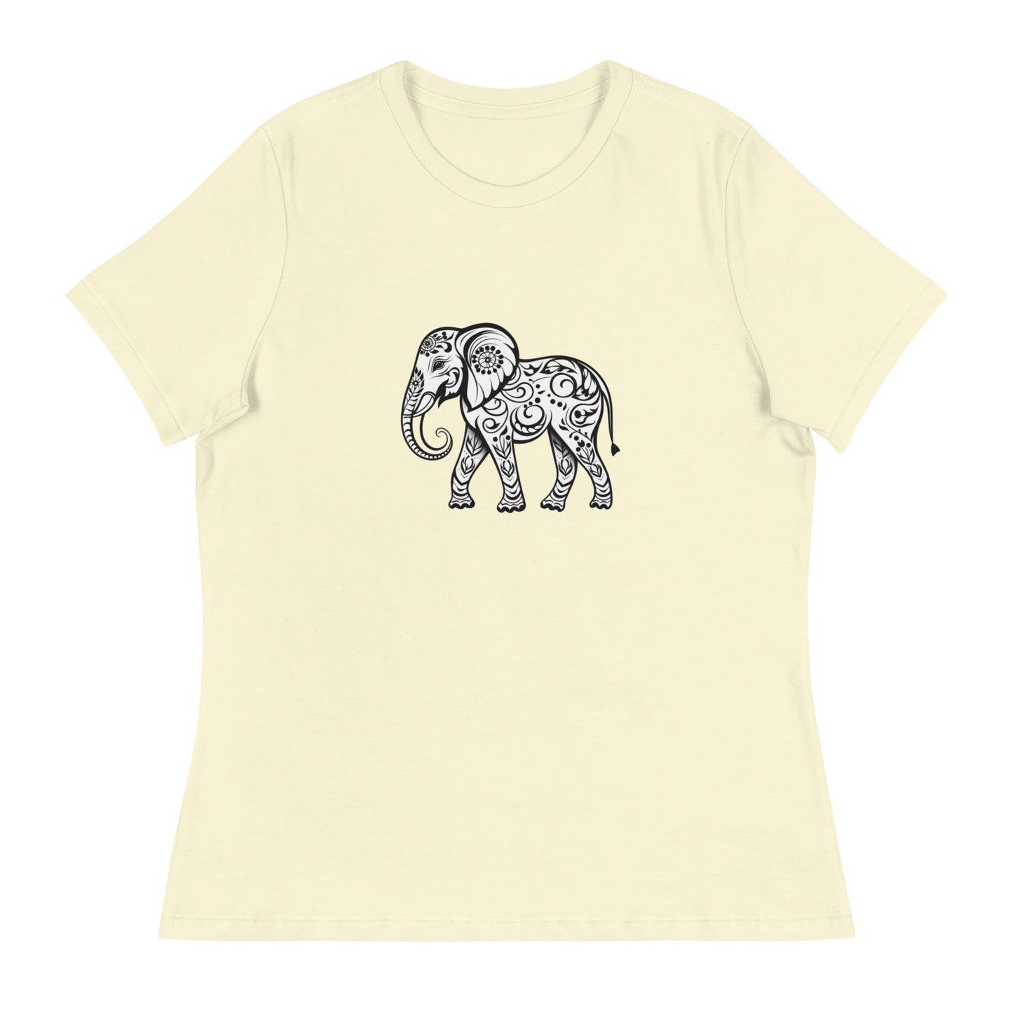 Women's Elephant Relaxed T-Shirt - Ruppy's Creations