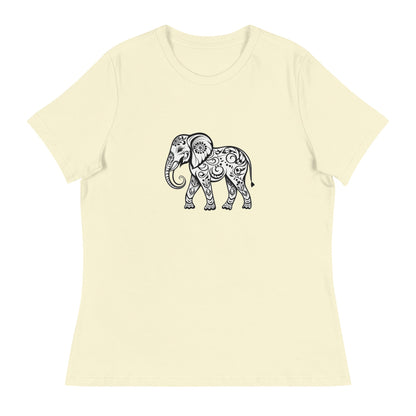 Women's Elephant Relaxed T-Shirt - Ruppy's Creations