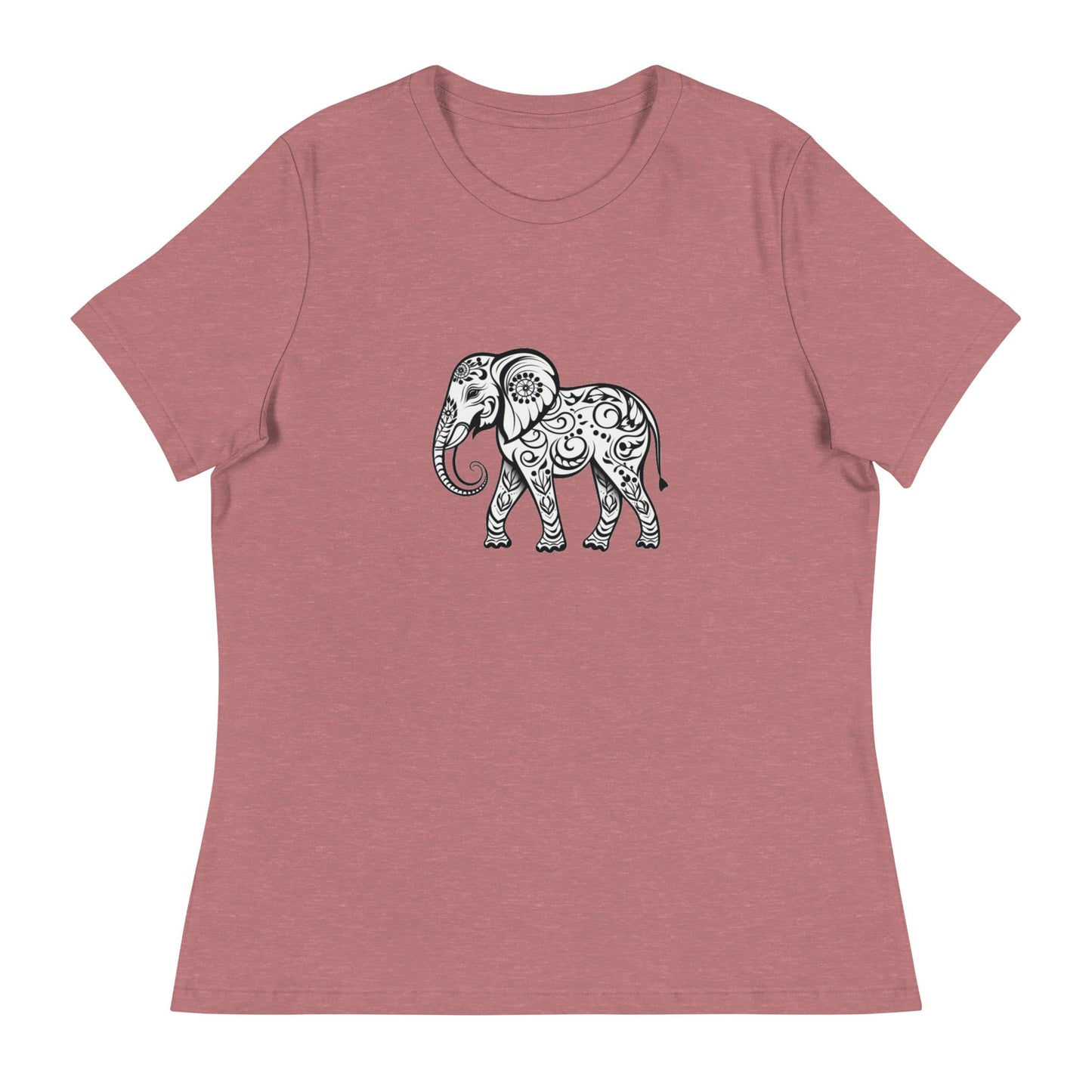 Women's Elephant Relaxed T-Shirt - Ruppy's Creations