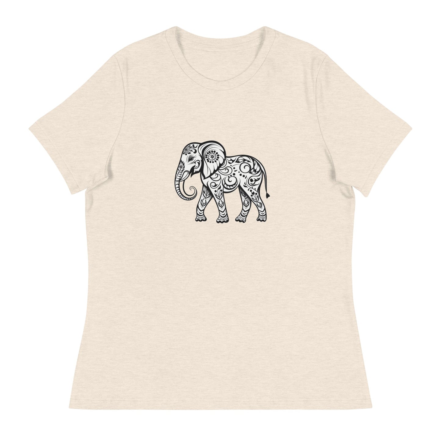 Women's Elephant Relaxed T-Shirt - Ruppy's Creations