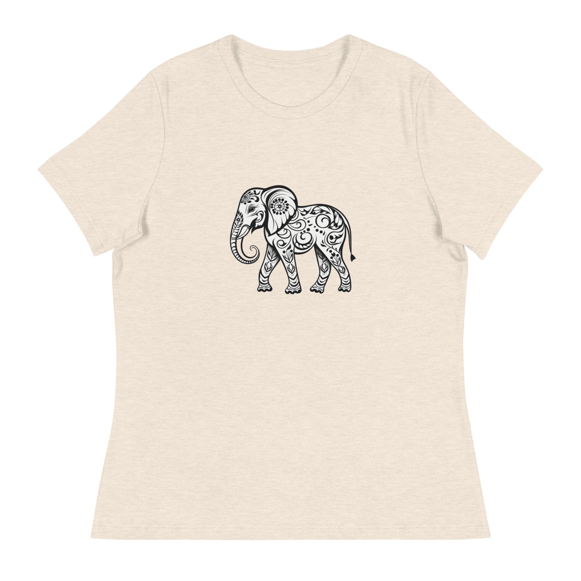 Women's Elephant Relaxed T-Shirt - Ruppy's Creations