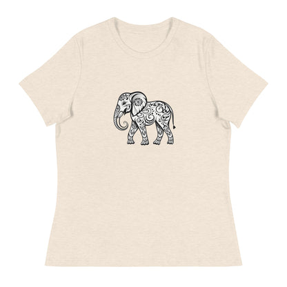 Women's Elephant Relaxed T-Shirt - Ruppy's Creations