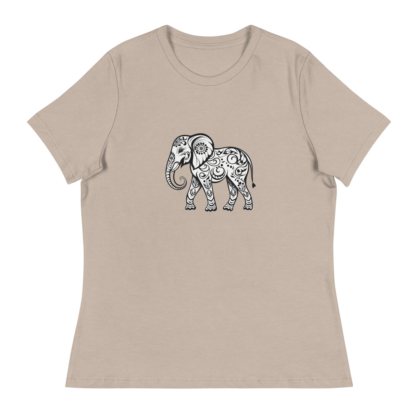 Women's Elephant Relaxed T-Shirt - Ruppy's Creations