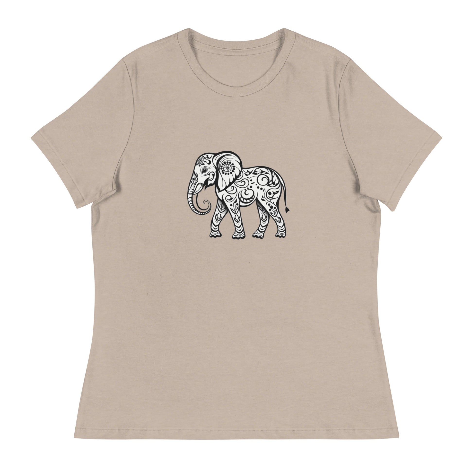 Women's Elephant Relaxed T-Shirt - Ruppy's Creations