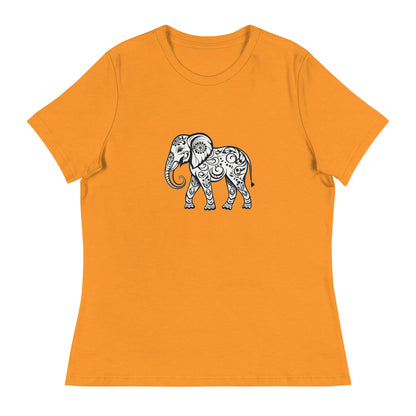 Women's Elephant Relaxed T-Shirt - Ruppy's Creations