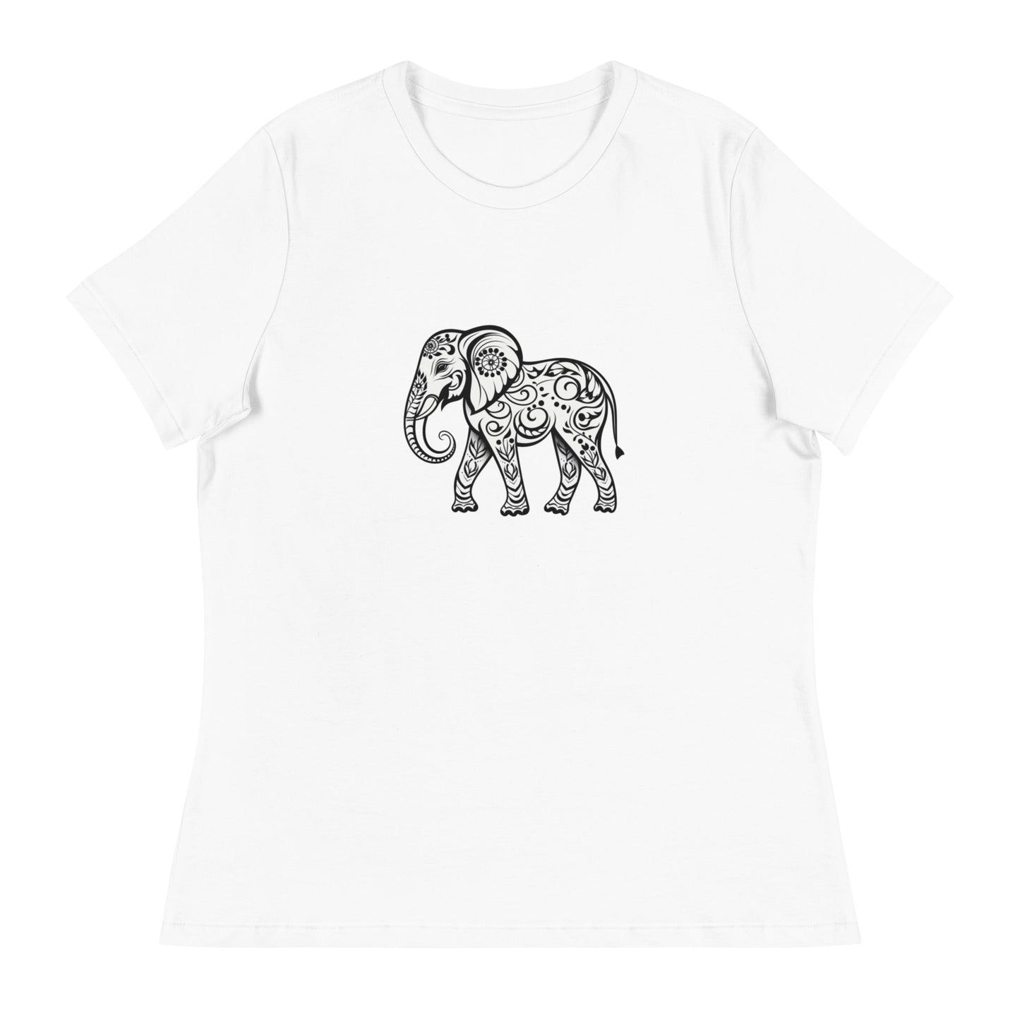 Women's Elephant Relaxed T-Shirt - Ruppy's Creations