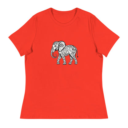 Women's Elephant Relaxed T-Shirt - Ruppy's Creations