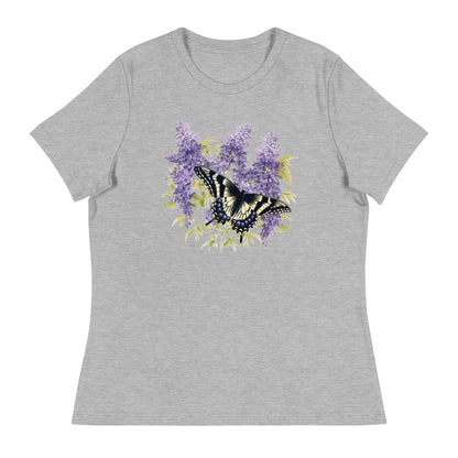 Yellow Swallowtail Women's Relaxed T-Shirt - Ruppy's Creations