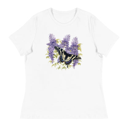 Yellow Swallowtail Women's Relaxed T-Shirt - Ruppy's Creations